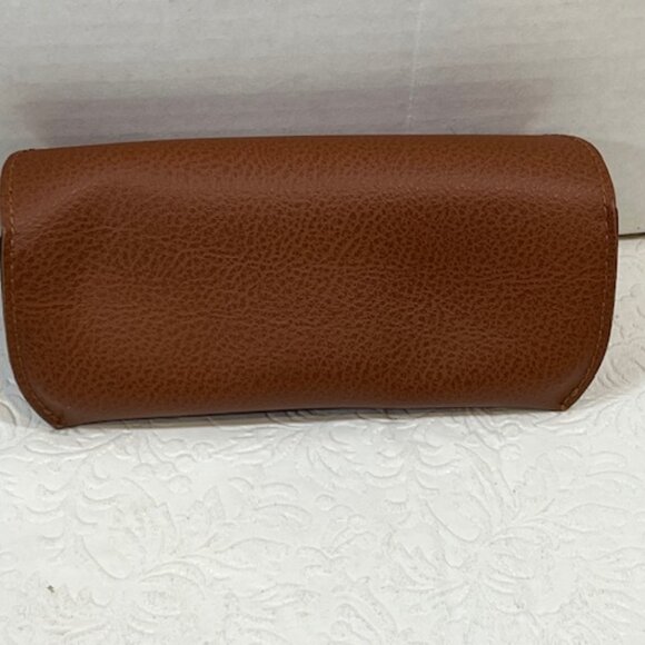 NEW Ray-Ban Sunglasses Soft Leather Brown Case 6.7" - Picture 7 of 14